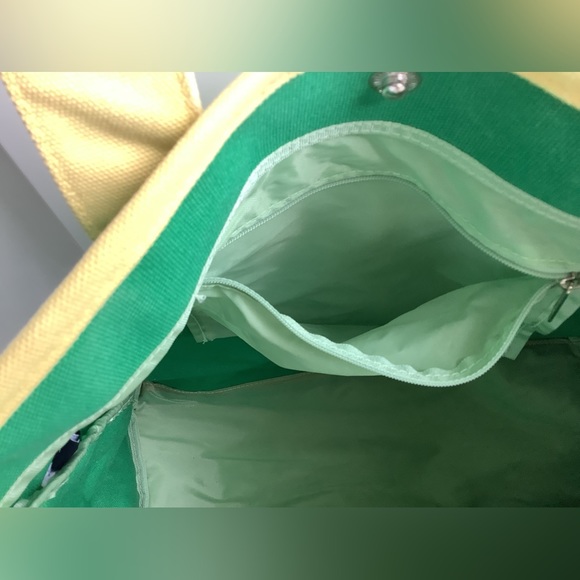 GAP EUC Vintage Green & Yellow summer beach bag - Picture 9 of 16